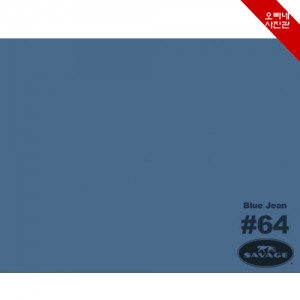 [SAVAGE(正品)] 블루진 롤배경지-Blue_Jean(#64)